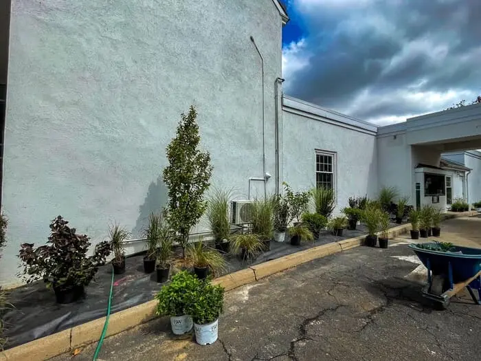 Commercial Landscape and Drainage project in hatboro, pa